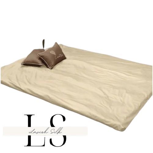 Áo Bọc Nệm Áo Bọc Topper 1m và 1m2 Phi Lụa Cao Cấp Lavish Silk hàng loại 1 mát lạnh không nối vải (22 màu )