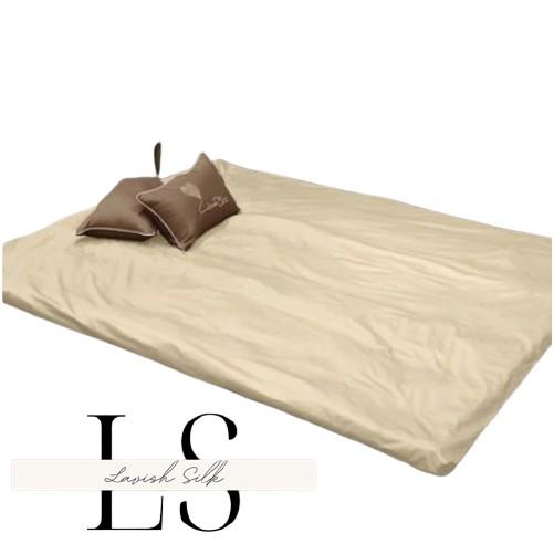 Áo Bọc Nệm Áo Bọc Topper 1m4 và 1m6 Phi Lụa Cao Cấp Lavish Silk hàng loại 1 mát lạnh không nối vải