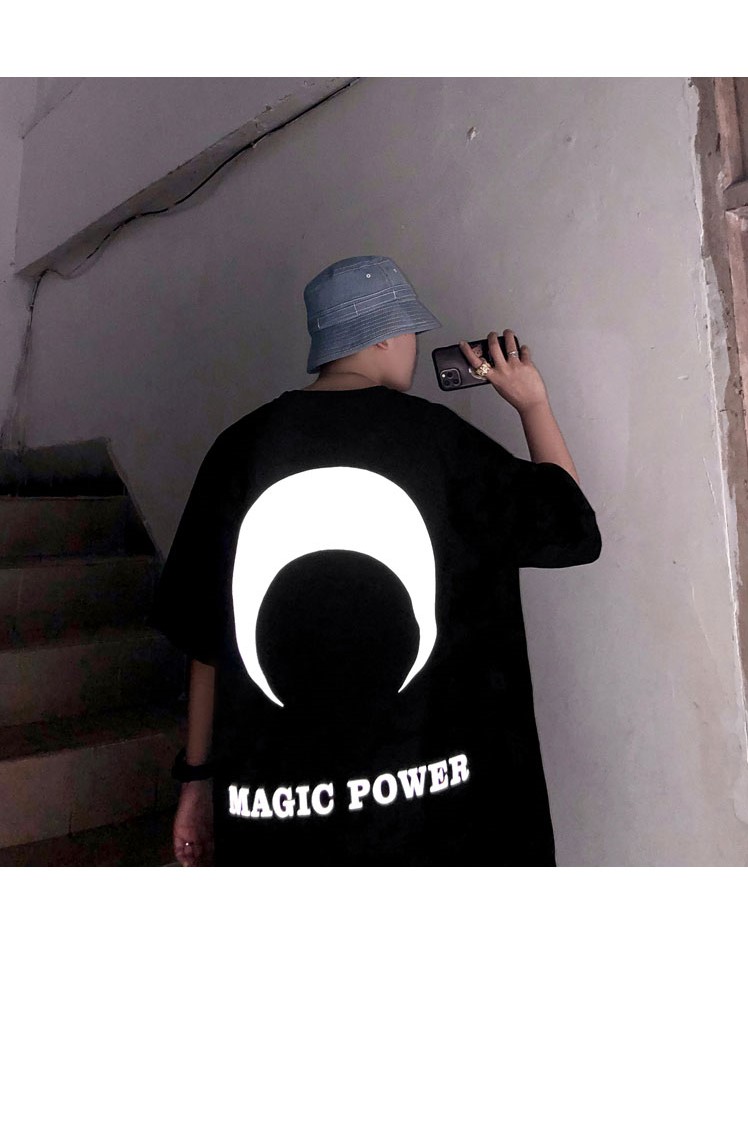 Áo Thun Nam Phản Quang In hình MẶT TRĂNG , áo chất, đi đêm, đi phượt bao ngầu, nhìn đã mắt