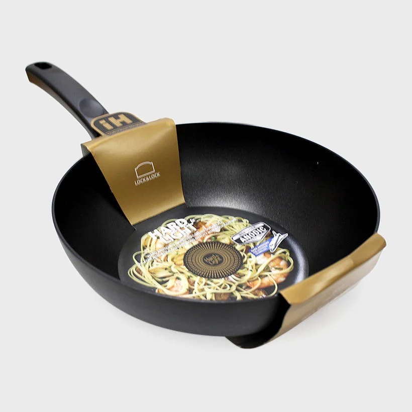 Chảo sâu lòng Cookplus Hard&amp;Light bằng nhôm 30cm, W/Coating inside Okitsumo - LHB2305OK-1