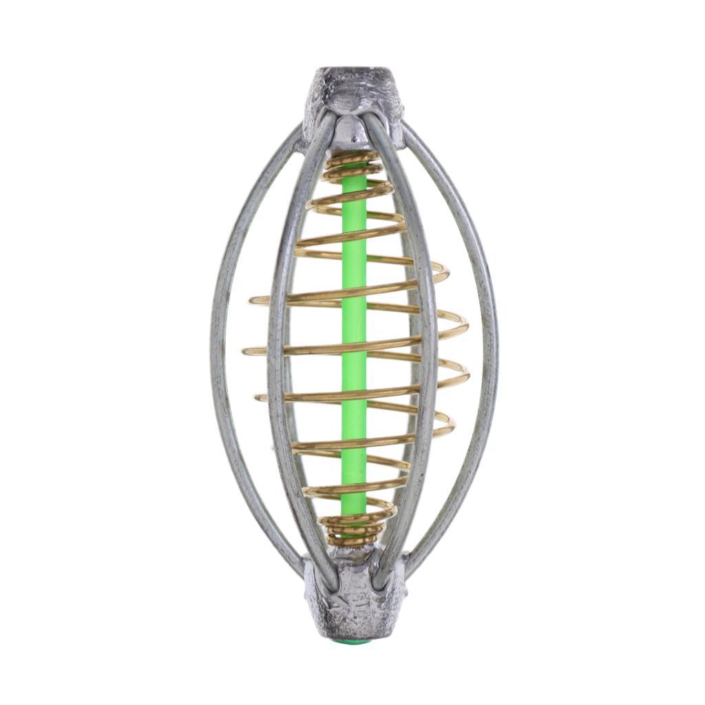 6 Wire Method Fishing Feeder and 10pcs Spring Inline Metal Fishing Feeder