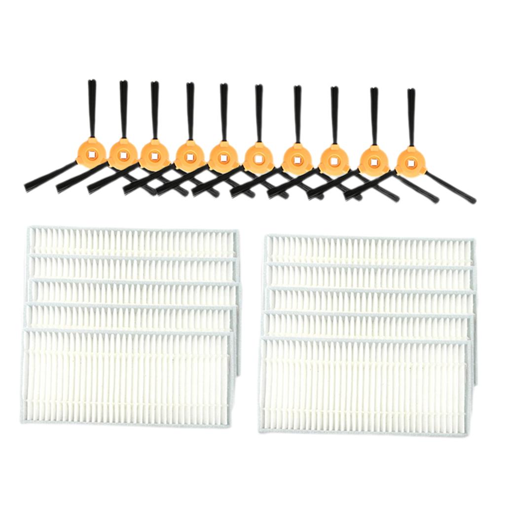 3 Arm Side Brush Hepa Filters Vacuum Cleaner Accessory Replacement Set