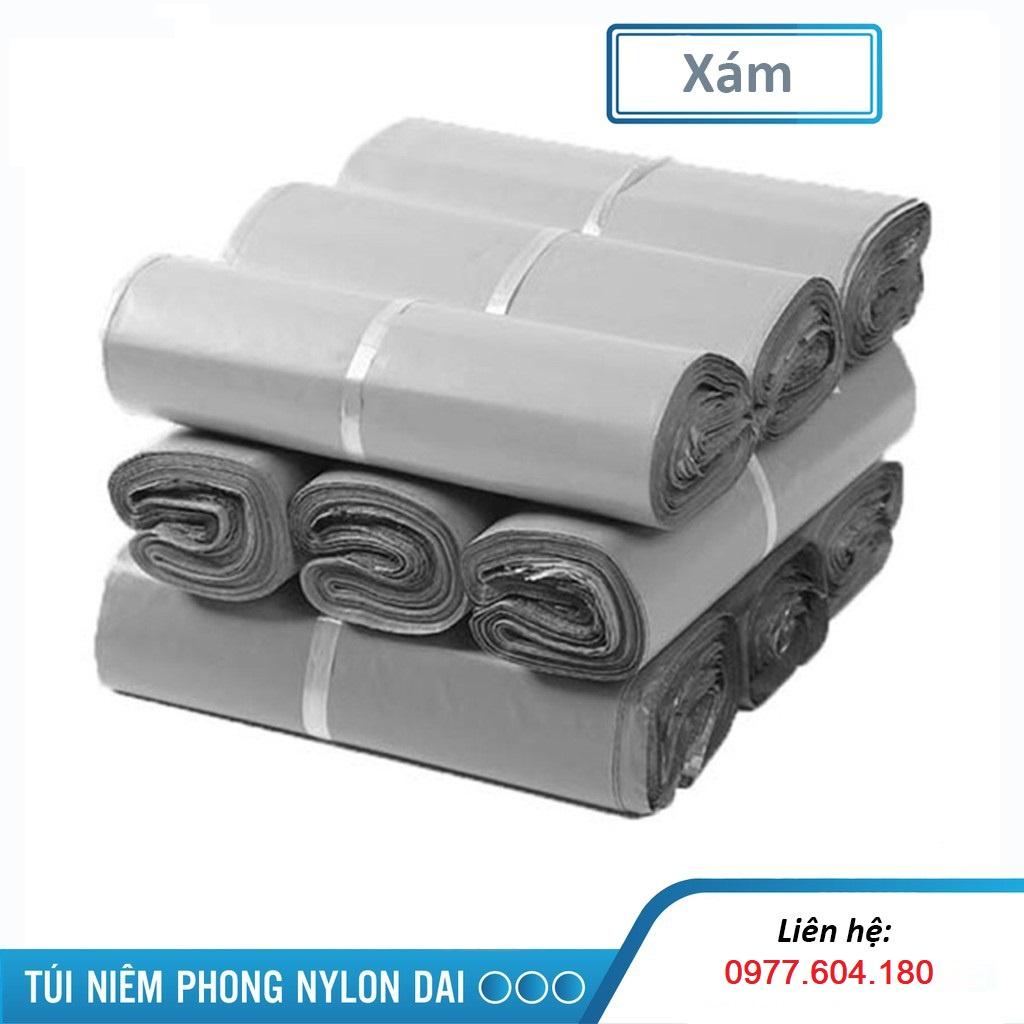 Túi gói hàng loại TIẾT KIỆM size 25x35 cuộn 1kg màu xám bạc