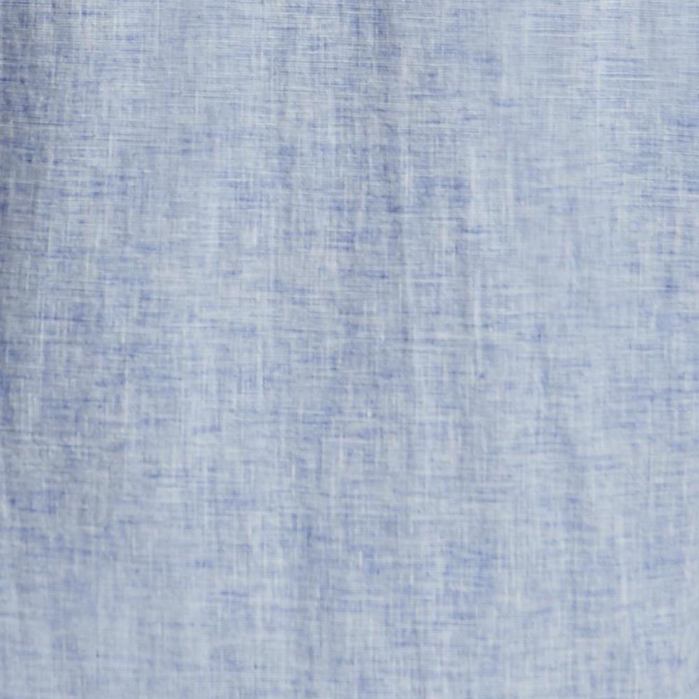Áo Sơ Mi Nam cộc tay Ninomaxx dáng regular fit màu xanh dương cotton pha lanh mã 1811008