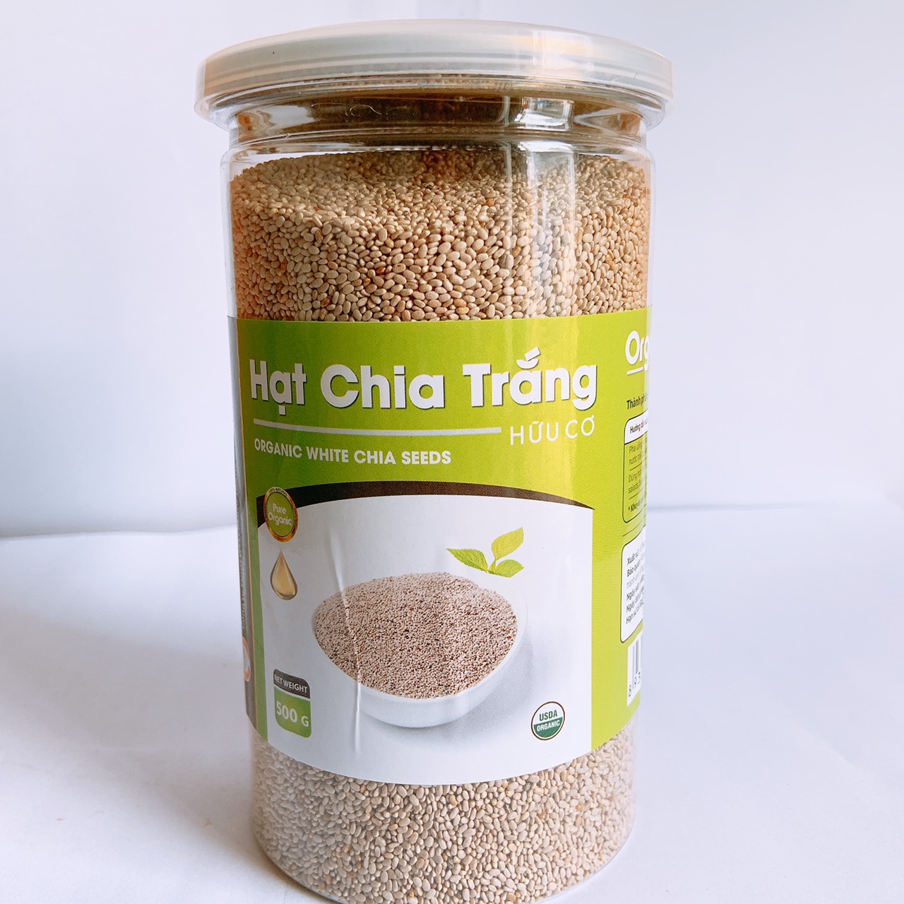 500G HẠT CHIA TRẮNG HỮU CƠ ORGANIC CHIA