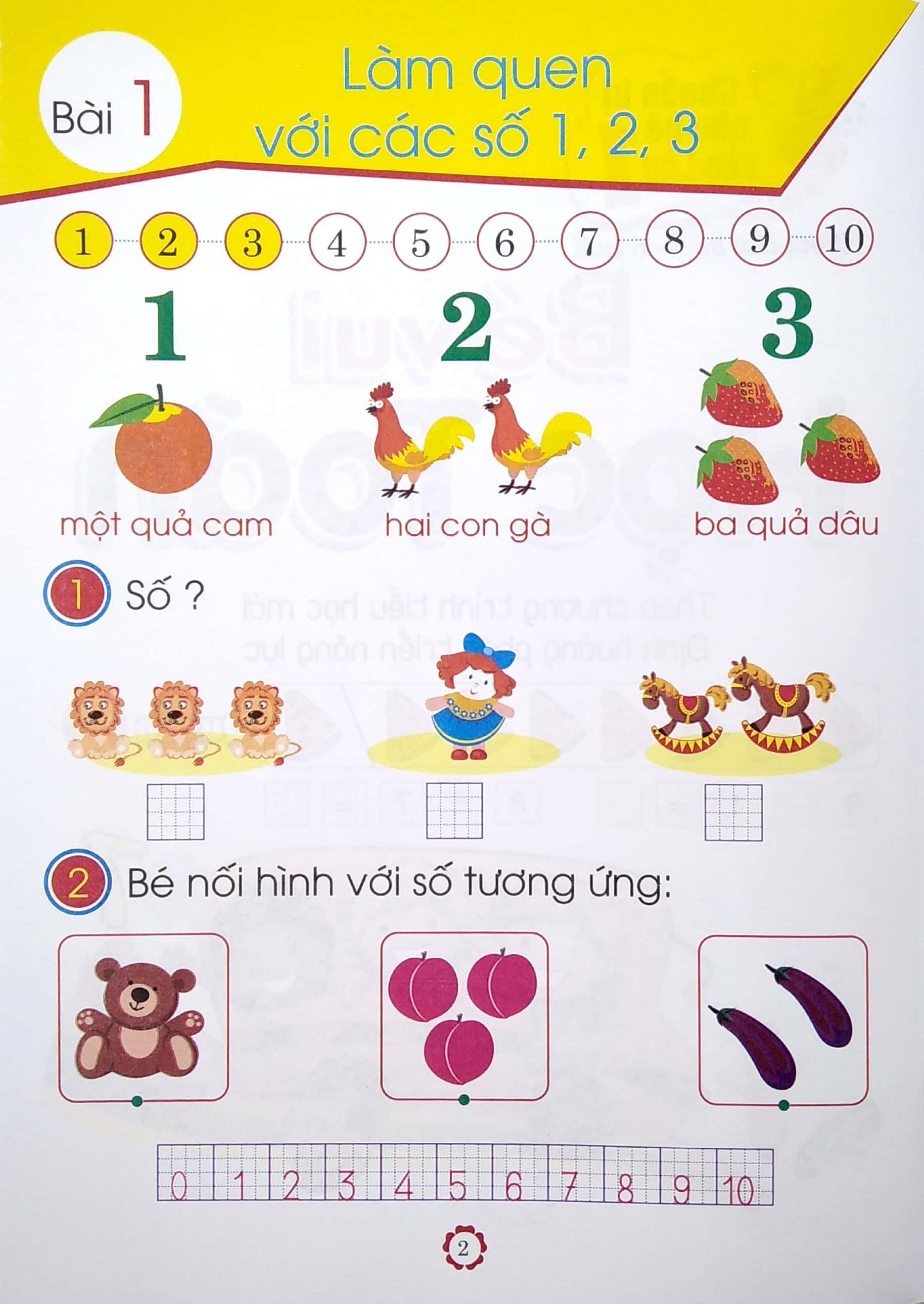 Chuẩn Bị Cho Bé Vào Lớp 1 - Bé Vui Học Toán - Quyển 2