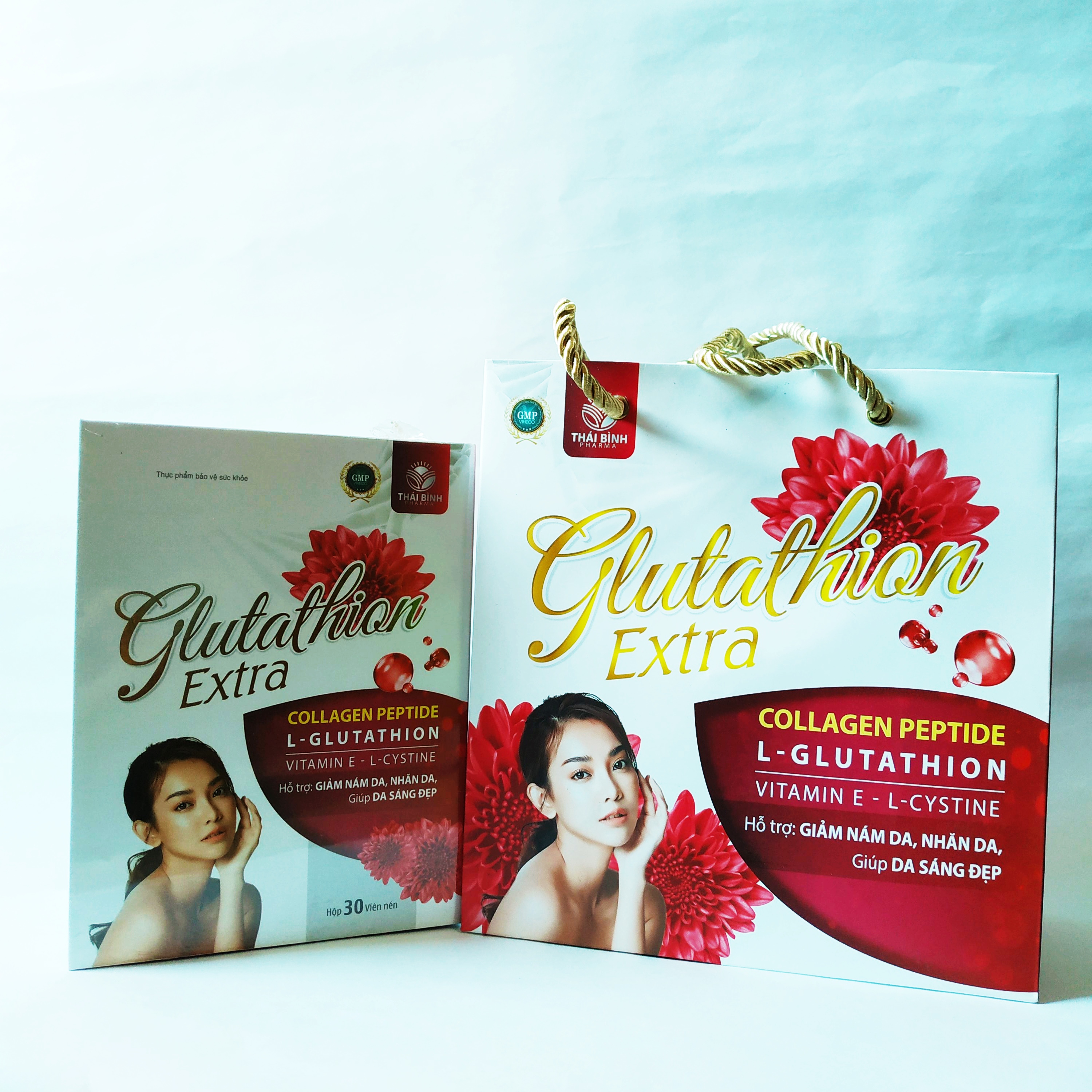 Viên Uống Làm Trắng Da Glutathion Extra – Giúp Da Trắng Sáng Từ Sâu Bên Trong – Giảm Quá Trình Lão Hóa Da – Mỗi Ngày 1 Viên Glutathione - Lọ 30 Viên