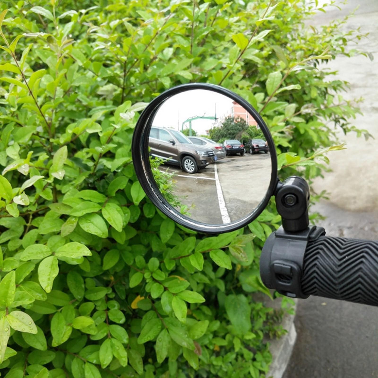 Black 15mm-35mm Rear View Mirror HandleBar End for Electric Bike