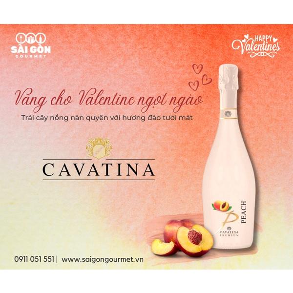 Rượu vang Cavatina Premium Peach