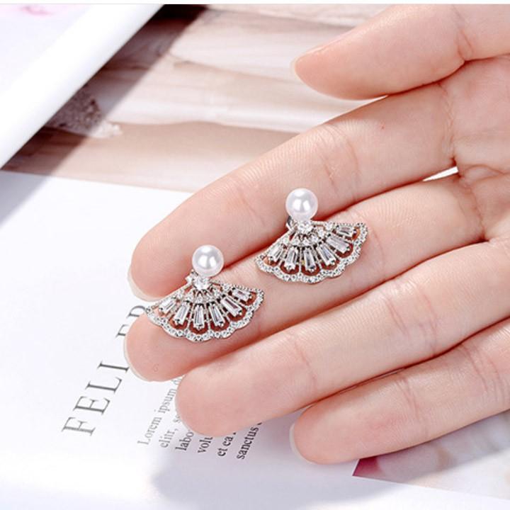 Bông tai ngọc đuôi công BHBT363