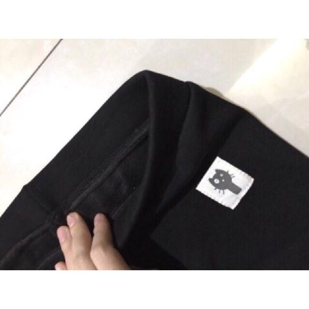 Quần legging nỉ mèo