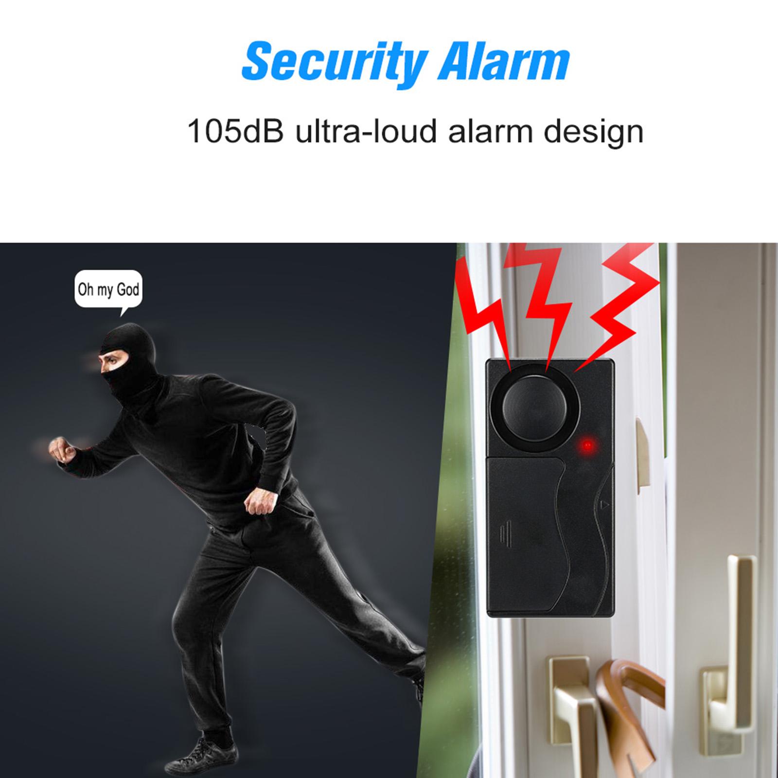 Wireless Remote Control Vibration Alarm Home House Security Door Window Car Sensor Detector