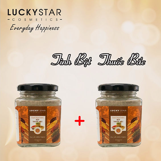 Combo 2 Hũ Tinh Bột Thuốc Bắc Lucky Star - 100gr x2