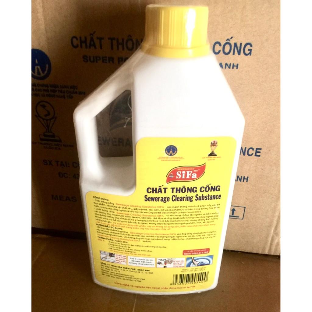 Thông Tắc Cống, Thông Tắc Ống Thoát Nước, Chống Hôi Siêu Mạnh 5 phút Sifa 300g/700g/1400g