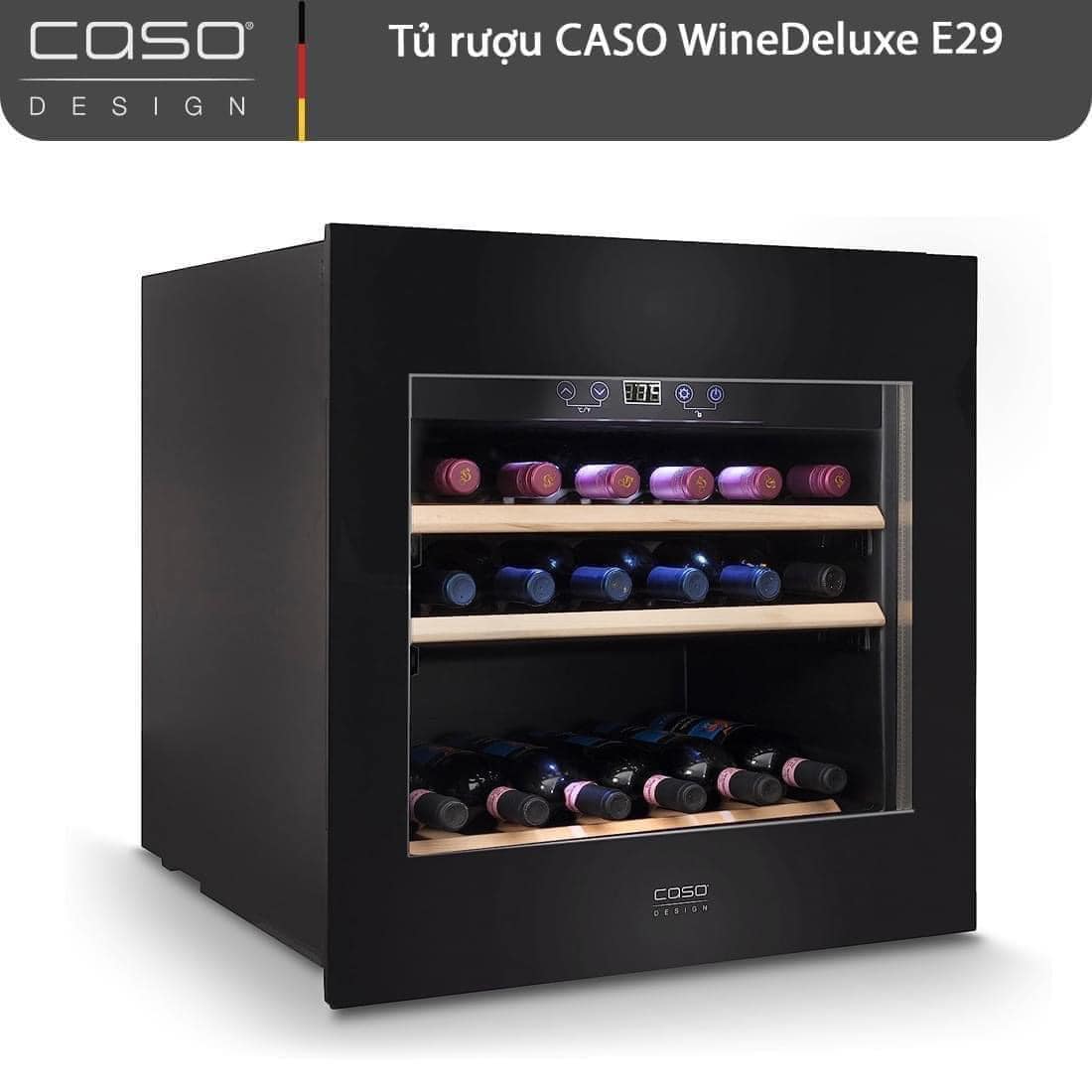 Tủ rượu CASO WineDeluxe E29 Hàng chính hãng