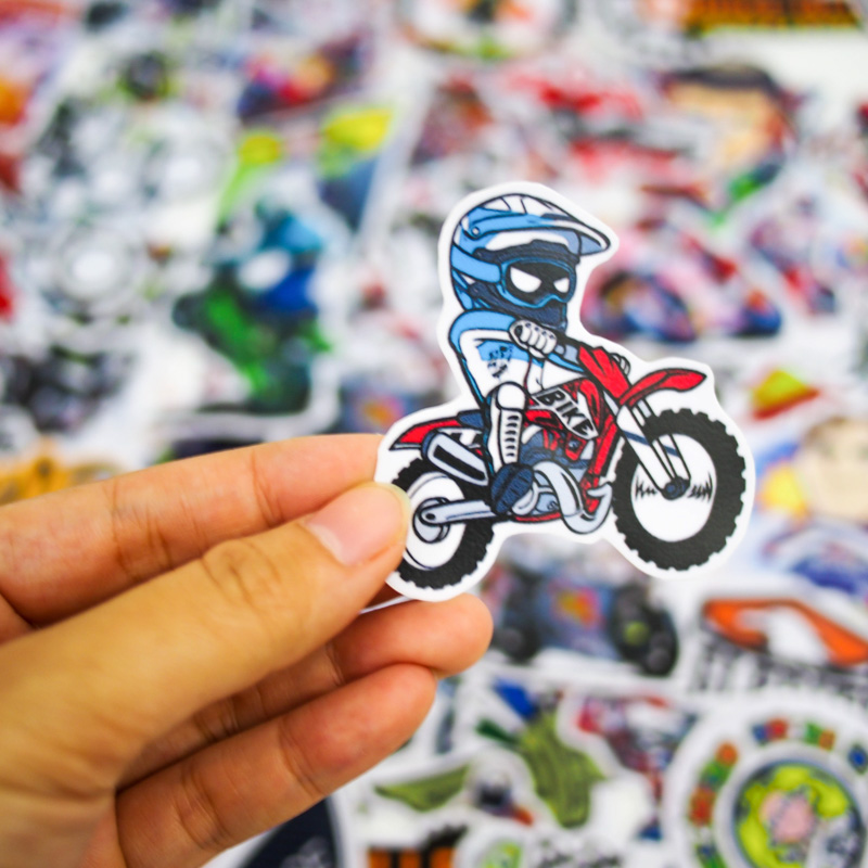 Combo 3 Hộp Sticker Hình Dán - BIKER (Logo Racing, Motorcycle, Cafe Racer)