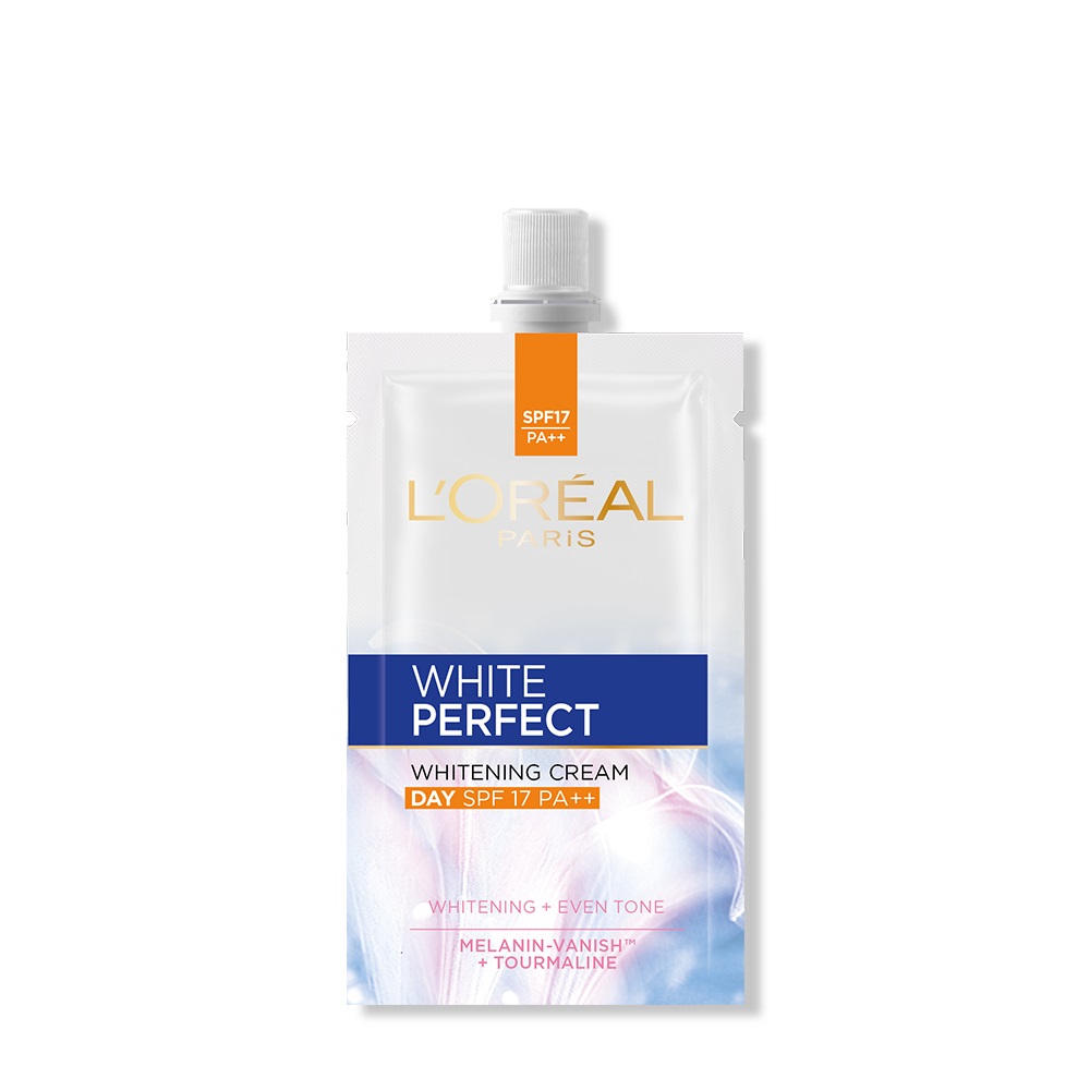 Kem dưỡng trắng da vitamin L’Oreal Paris White Perfect ban ngày SPF17 PA++ dạng gói