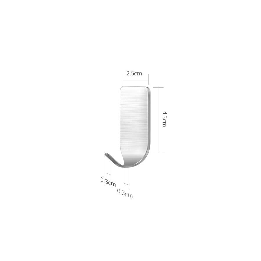 Móc Dán Tường Chịu Lực, Móc Inox Siêu Dính Tiện Dụng Nhỏ Gọn, Móc Treo Đồ Dùng Gia Đình Khu Bếp, Nhà Tắm. TakyHome 2001