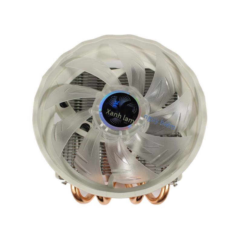 Phong cách mới nhất Lanshuo 4 ống đồng thổi xuống bộ tản nhiệt CPU đầy màu sắc 1151 quạt CPU khung nhỏ 1155 máy tính để bàn AMD