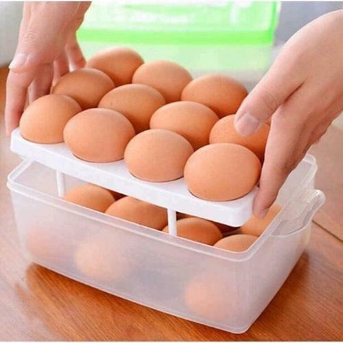 Hộp ĐựNg TrứNg 2 Tầng – Giao Màu Ngẫu Nhiên - Hàng Loại 1
