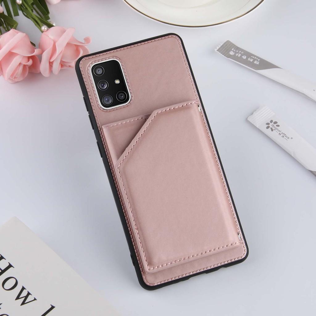Ốp lưng điện thoại dạng ví da có ngăn đựng thẻ cho Samsung Galaxy A71 A51 A31 A21S A70 A70S A50 A50S A30S A20 A30