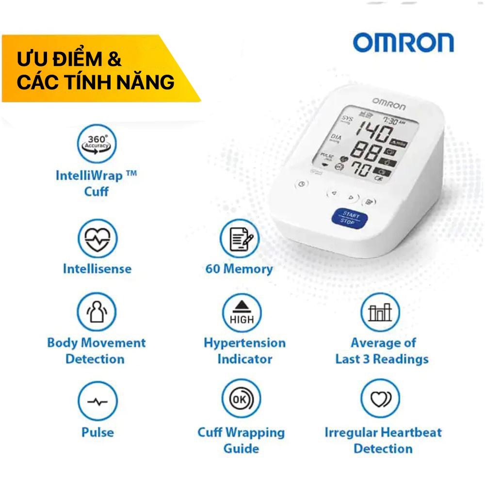 Máy Đo Huyết Áp Omron HEM-7156 Vòng Bít Xoay 360 Độ Ôm Sát Bắp Tay, Bảo Hành 5 Năm