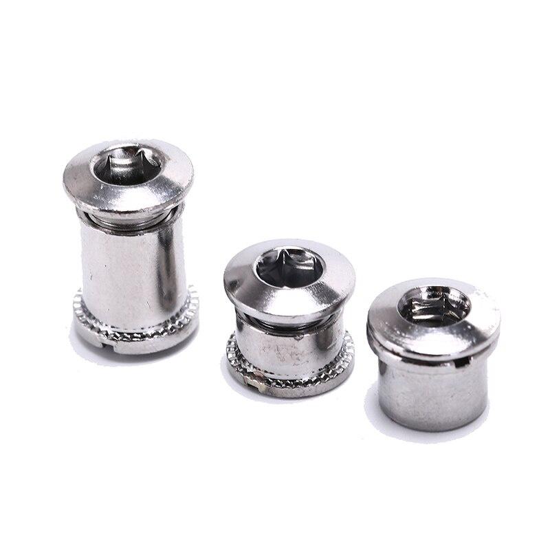1 pairs of crankset bolts & nuts MTB Mountain Bikes Road Bicycles Chain Wheel Crankset Monolock Double Screws Bolts Nut Parts