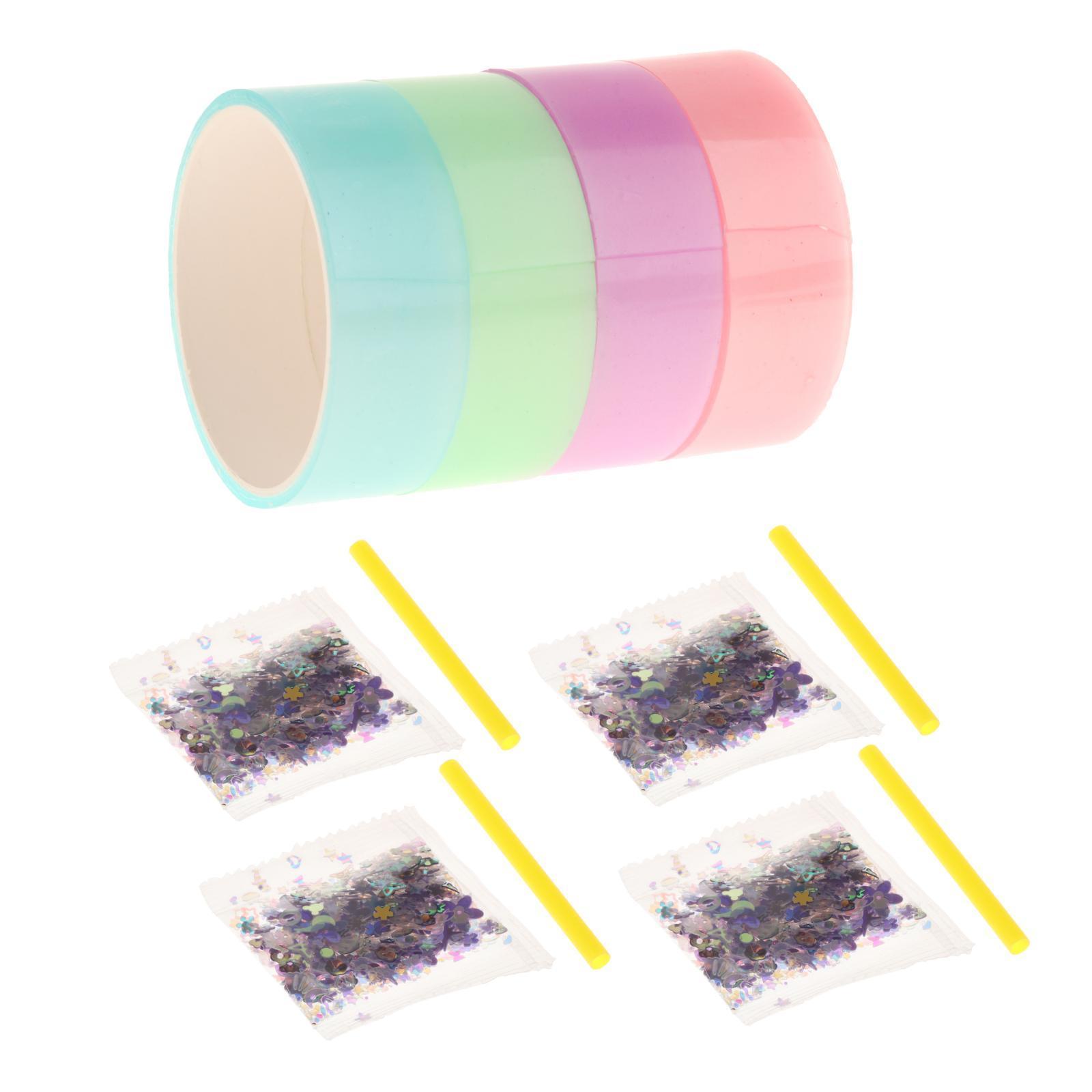 4 Pieces Sticky Tape for Kids Adults Pinch Toy Classroom DIY Craft