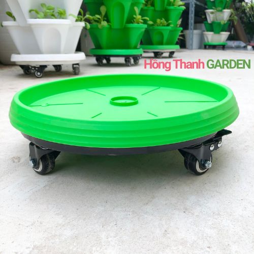 Kệ Để Chậu ĐK25-50cm, Đế Chậu Thông Minh Đa Năng Cao Cấp HTG, Siêu Chắc Khỏe, Có Bánh Xe Di Chuyển, Có Chốt An Toàn, Chịu Lực Đến 400kg, Chất Liệu Hợp Kim Cao Cấp Sơn Tĩnh Điện