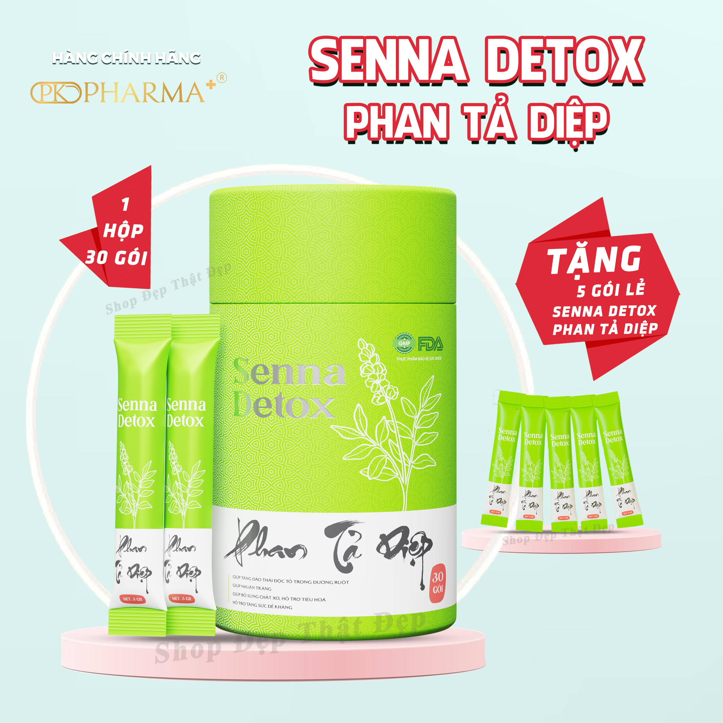 Phan Tả Diệp Senna Detox - Hỗ trợ kích thích thải độc tố đường ruột