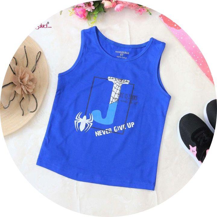 Áo sát nách bé trai Size 10-22kg vải cotton 100% thấm hút mồ hôi cực tốt