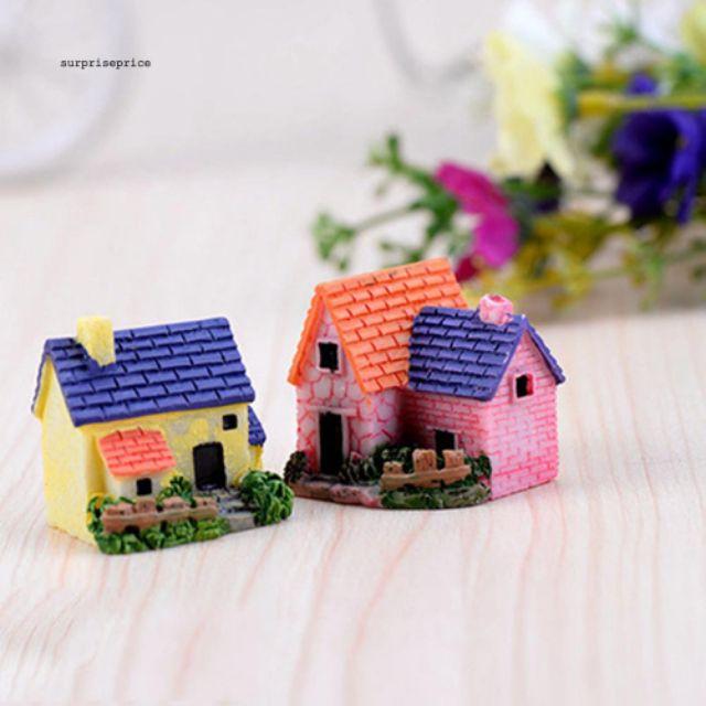 Mô hình ngôi nhà trang trí tiểu cảnh.