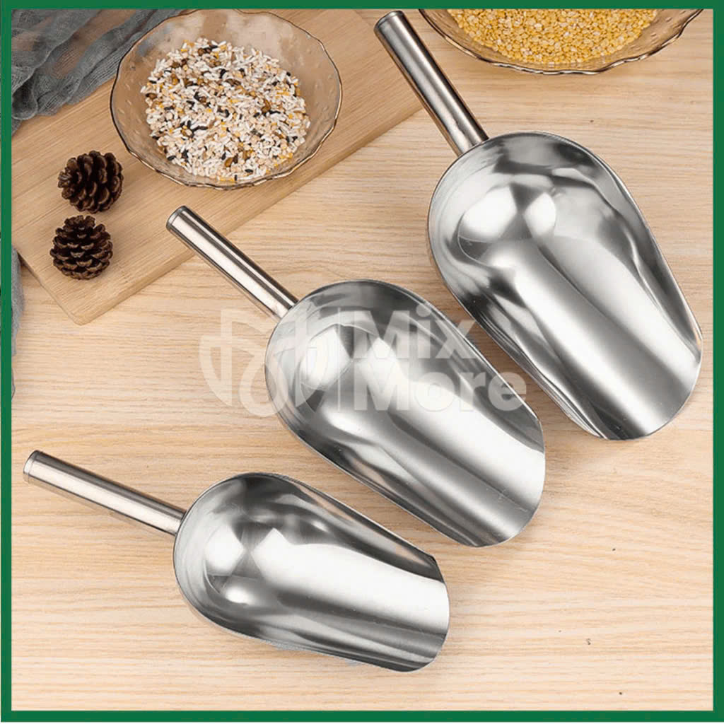 Xẻng Xúc đá, xúc hạt inox dày không hoen gỉ