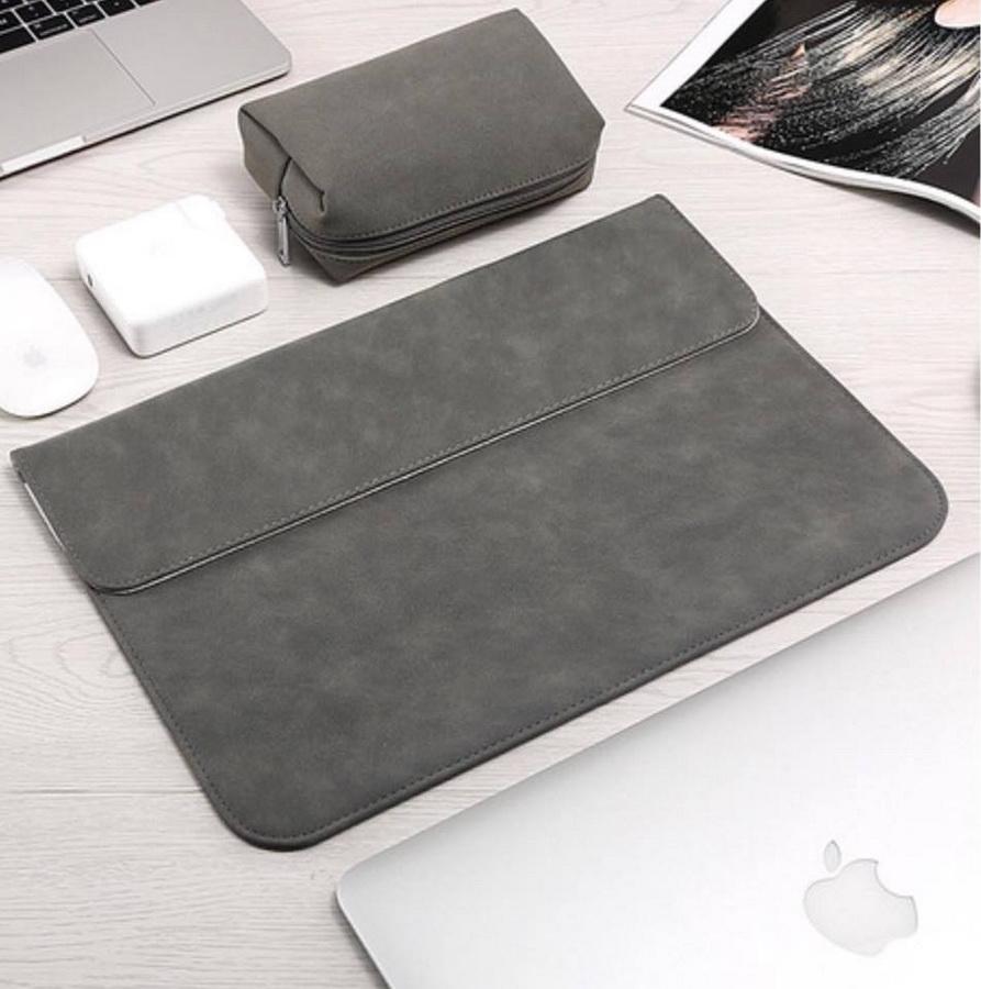 BAO DA, TÚI DA, CẶP DA CHỐNG SỐC CHO MACBOOK, LAPTOP, SURFACE KÈM VÍ ĐỰNG PHỤ KIỆN