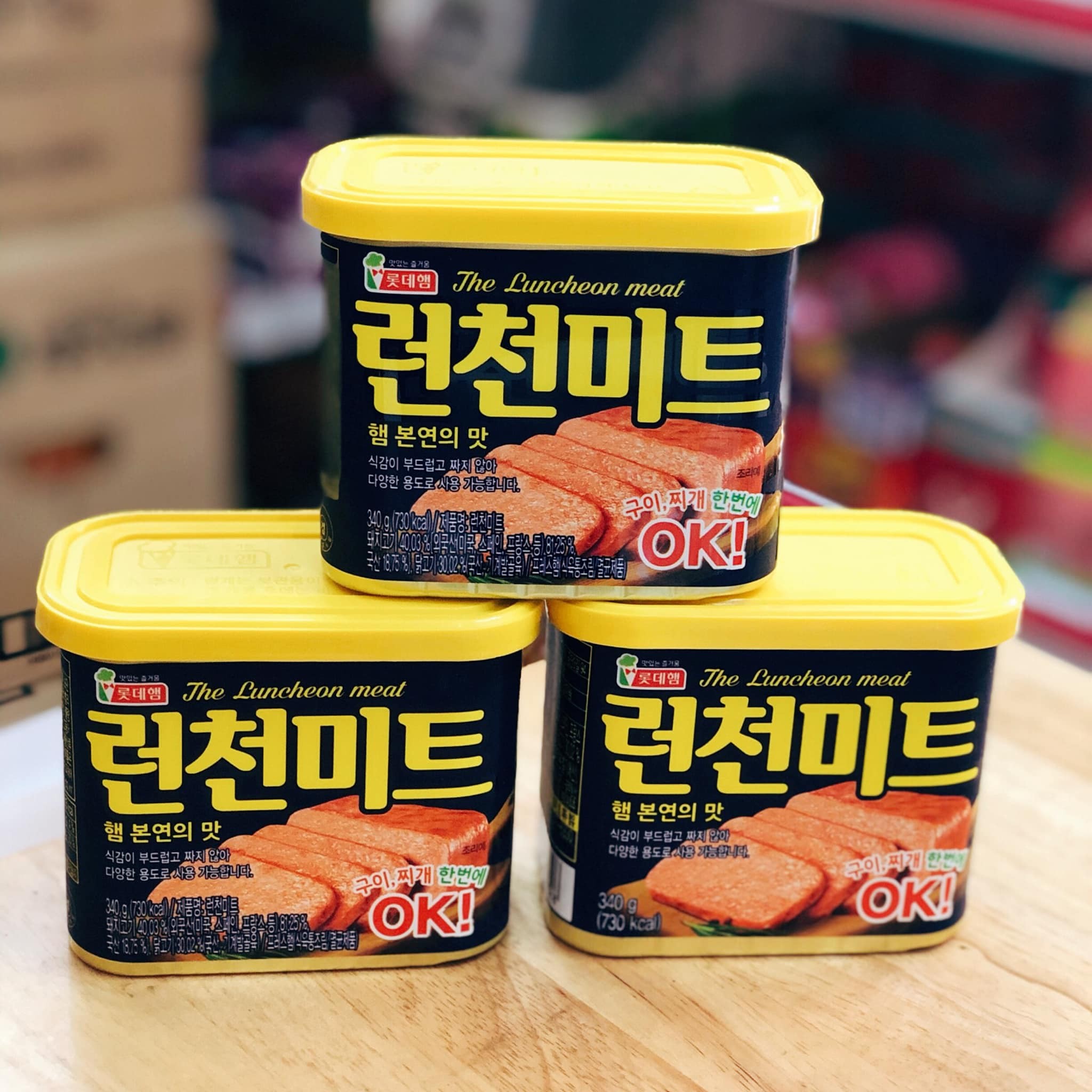 [Date 03/2026] Thịt Hộp The Luncheon Meat hiệu OK Hàn Quốc 340g