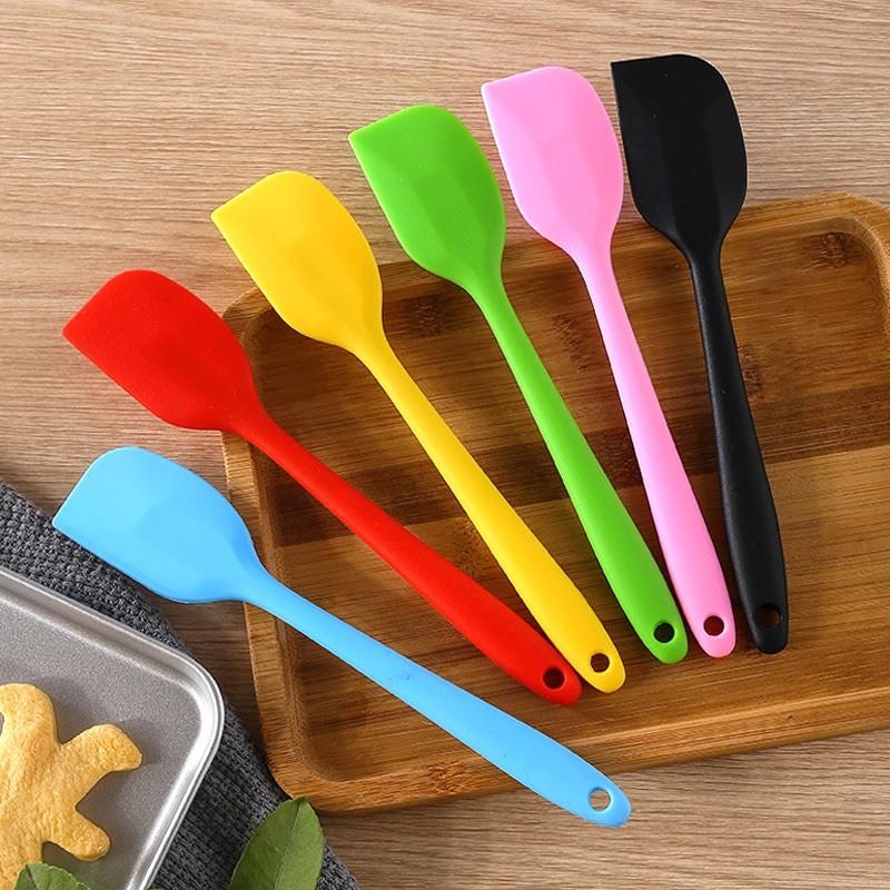 Spatula phới trộn bột, phới dẹt silicon , muôi lật thức ăn, Vét Bột, Đánh Bột, Phết Kem, Phới Làm Bánh Chịu Nhiệt,Dụngcu