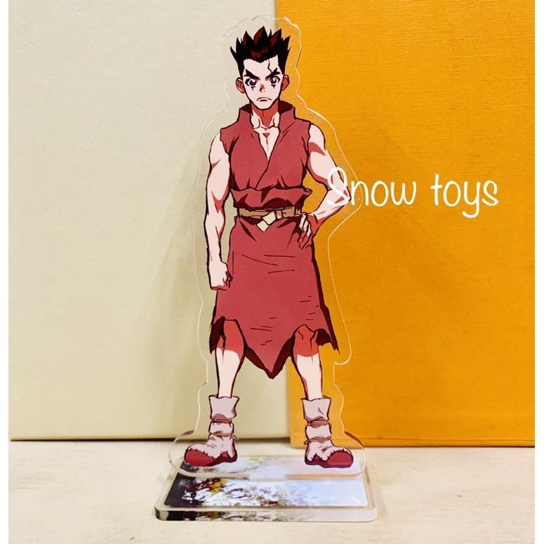 Mô Hình Tượng Standee Acrylic Mica - Dr.Stone - Senku Taiju Yuzuriha Tsukasa Gen Hyoga Ryusui Francois - Dr Stone - 16cm