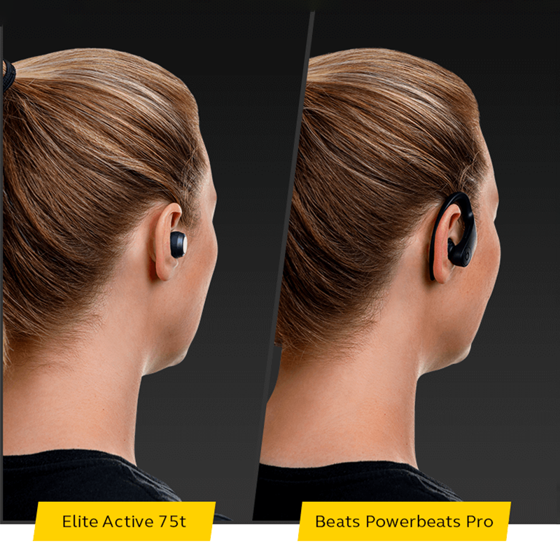 Jabra Elite Active 75t - Tai Nghe Bluetooth True Wireless Nghe Nhạc, Đàm Thoại, Chống Nước IP57, 4 Micro Tích Hợp Chống Ồn - Hàng Chính Hãng