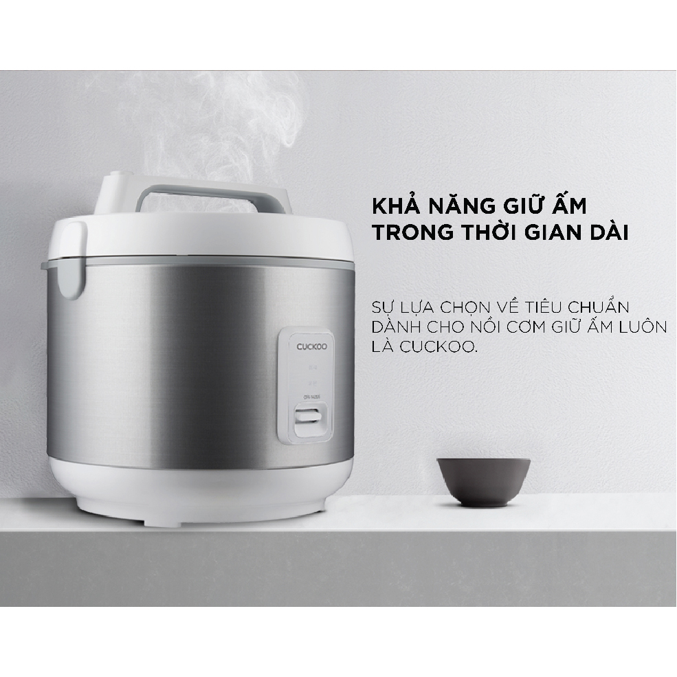 Nồi cơm điện Cuckoo 2.5 lít CR-1420/SIVNCV màu bạc - Hàng chính hãng