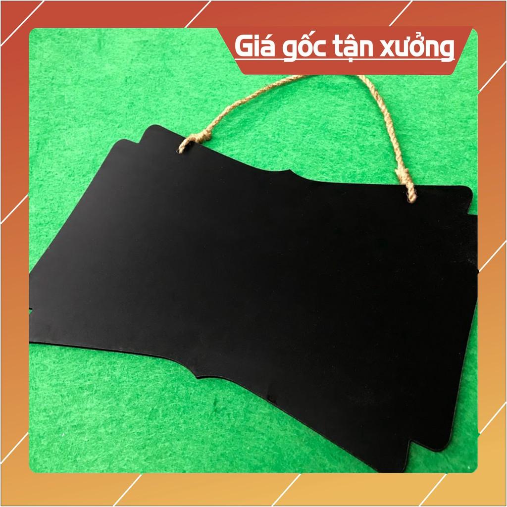 Bảng gỗ viết phấn treo tường dùng trang trí 25x16cm