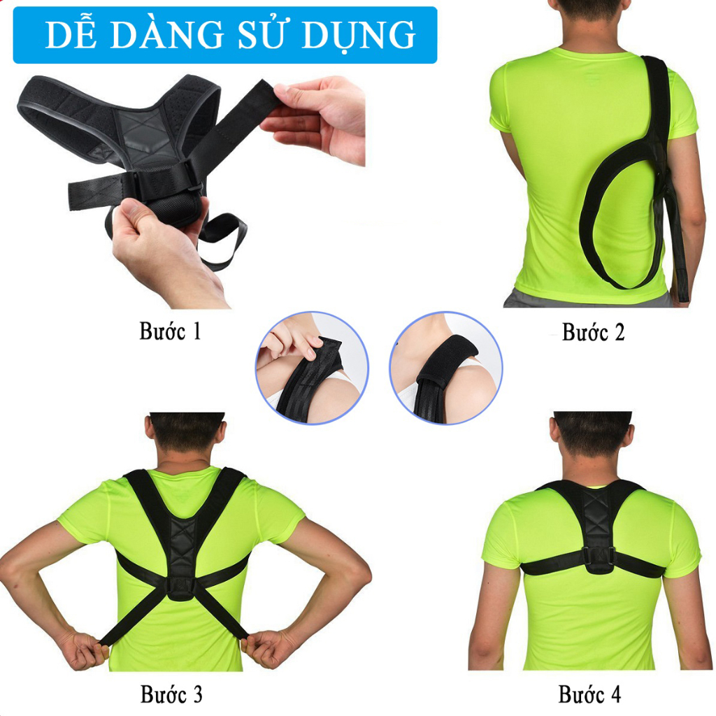Đai Chống Gù Lưng DCG01 Hỗ Trợ Điều Chỉnh Cột Sống Cải Thiện Gù Lưng Hiệu Quả