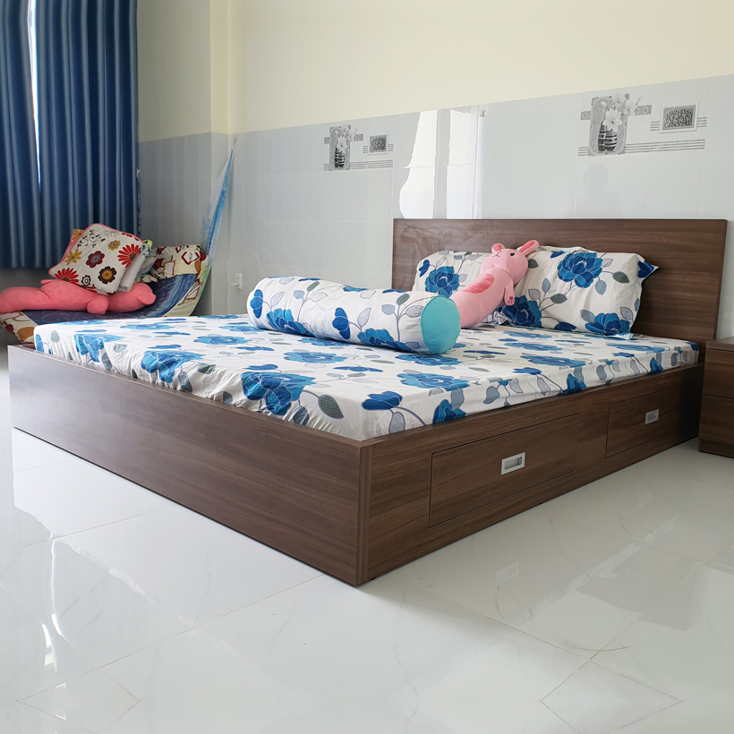 Giường Vai Đứng FINE FG154 (140cm x 200cm) Mẫu hiện đại tối giản, thiết kế đẹp sang trọng