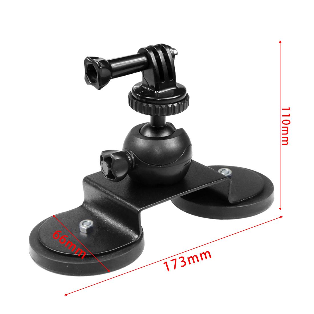 Cúp hút xe cho GoPro 10 9 Insta 360 Camera hành động Bộ chuyển đổi giá ba chân giá 360 Ball Head