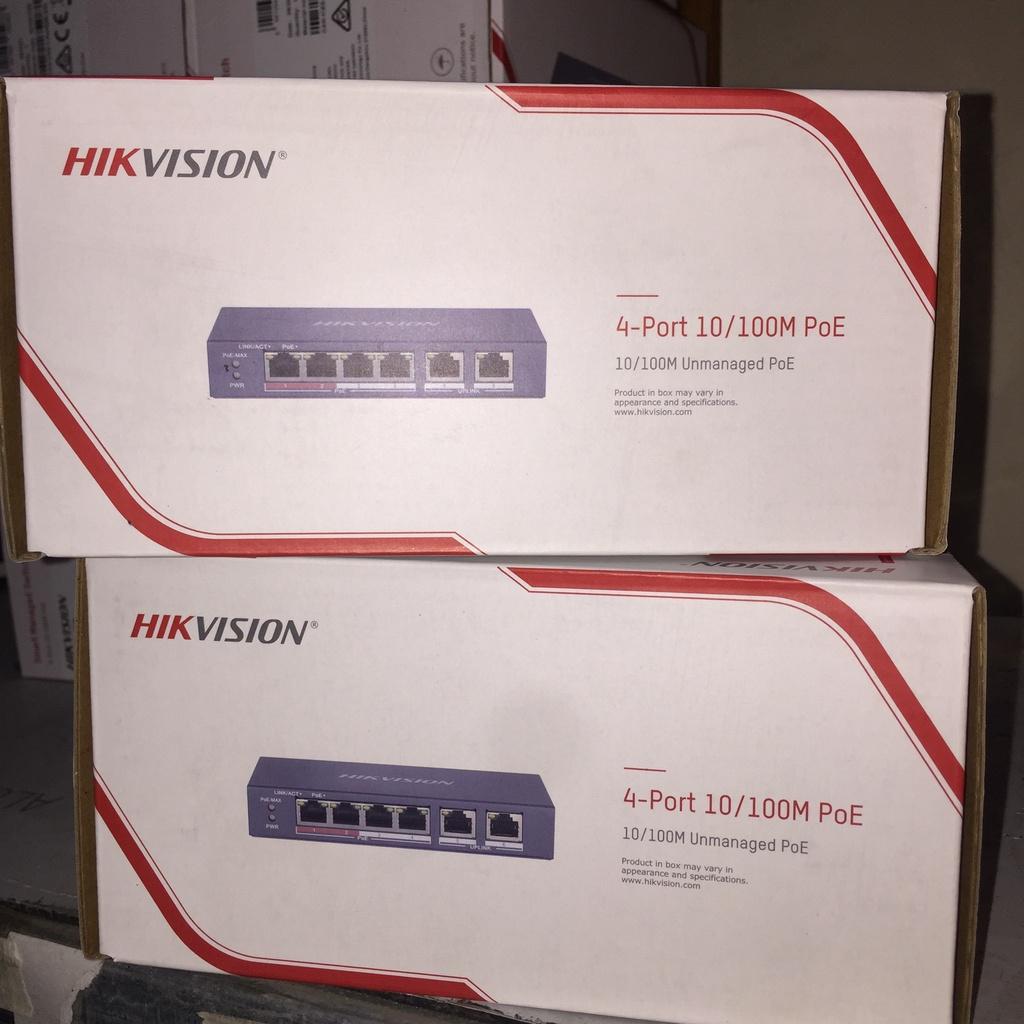 Switch Mạng Thông Minh 4 Cổng PoE HIKVISION DS-3E0106P-E/M, DS-3E0105P-E, DS-3E0106HP-E, DS-3E0505P-E/M,DS-3E1105P-EI- Hàng Chính Hãng