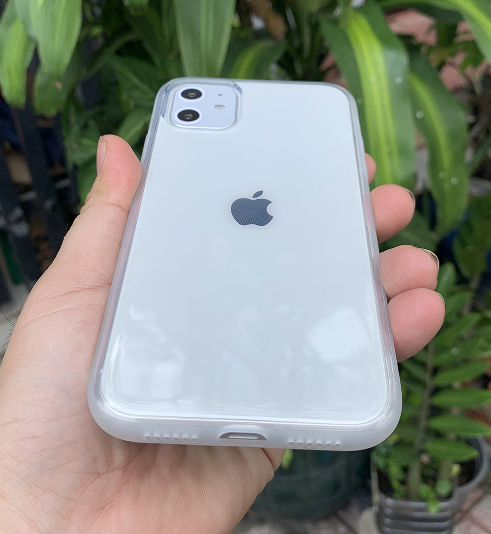 Ốp lưng dẻo chống sốc cao cấp dành cho iPhone 11 - Màu trắng mờ