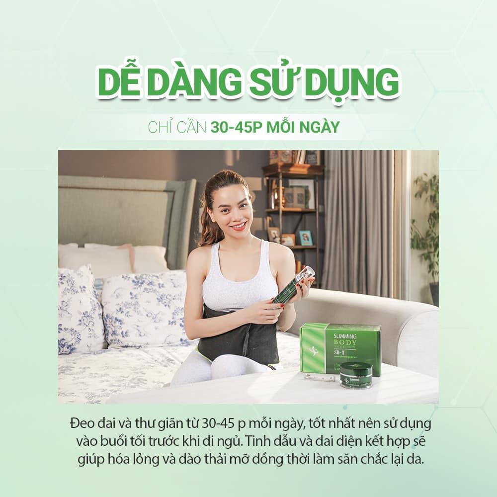 Ủ nóng Slimming Body SB-II bản thường trọn bộ 800g