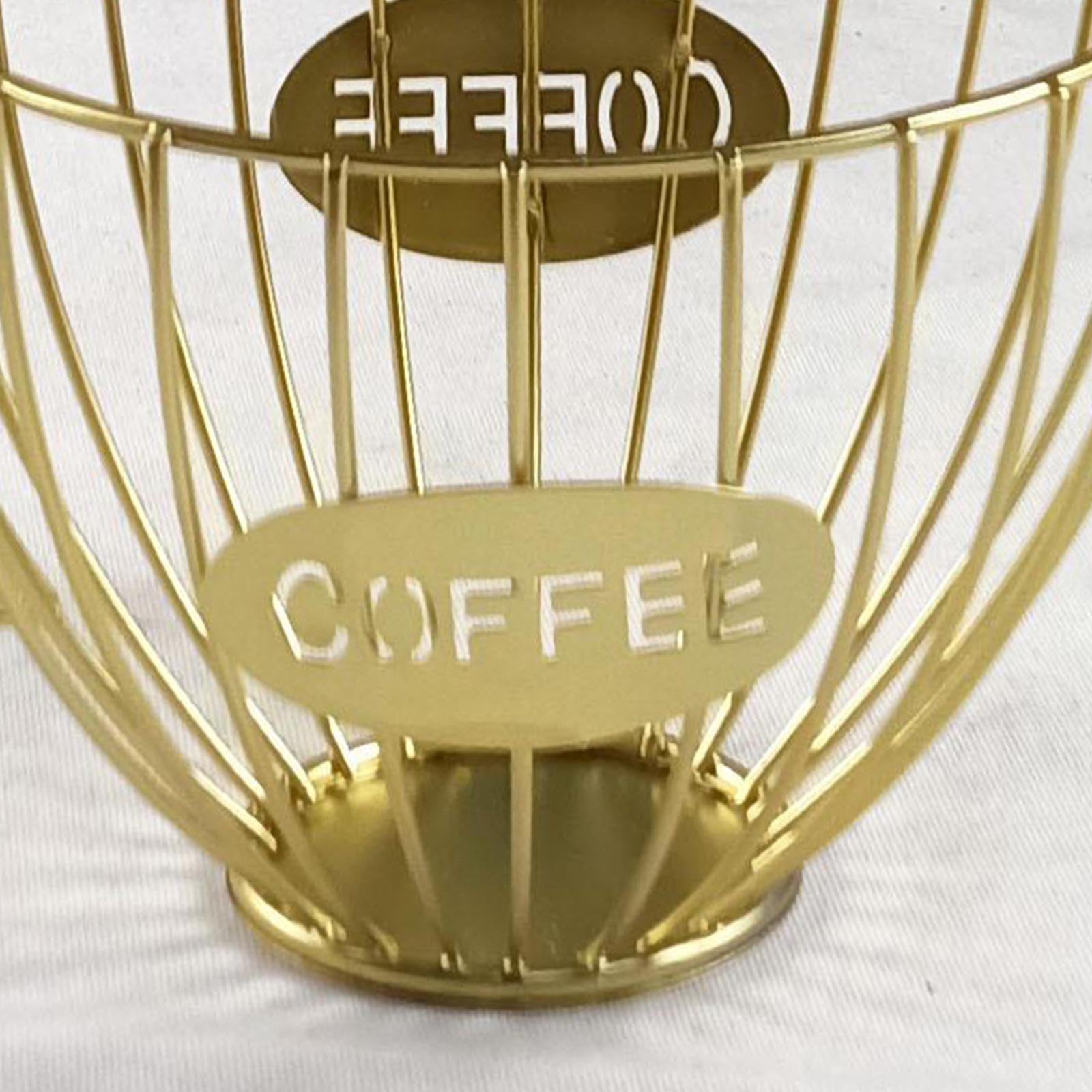 Coffee Pod Holder and Organizer Mug Coffee & Espresso Pod Holder Golden