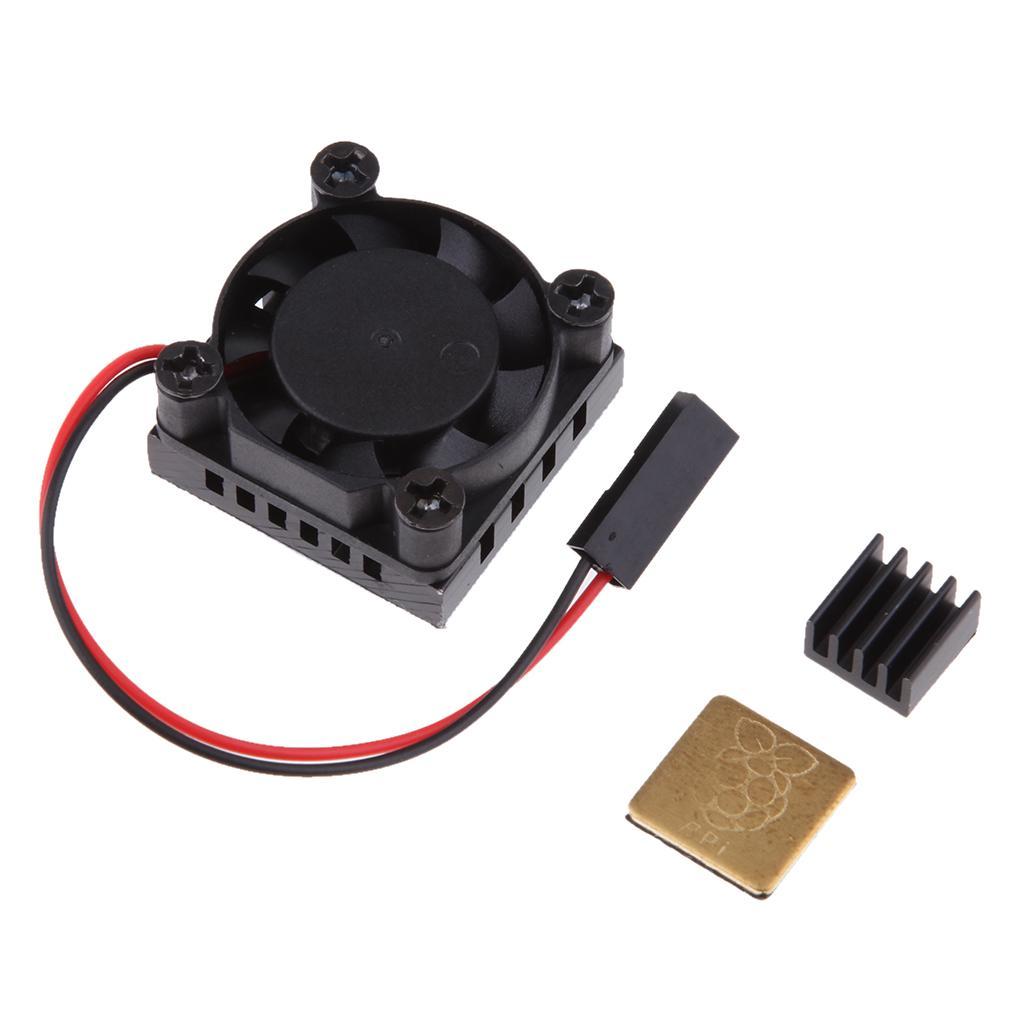 5V 0.1A Fan Cooling System Module with Heatsink for Raspberry Pi 3B, 2, 1