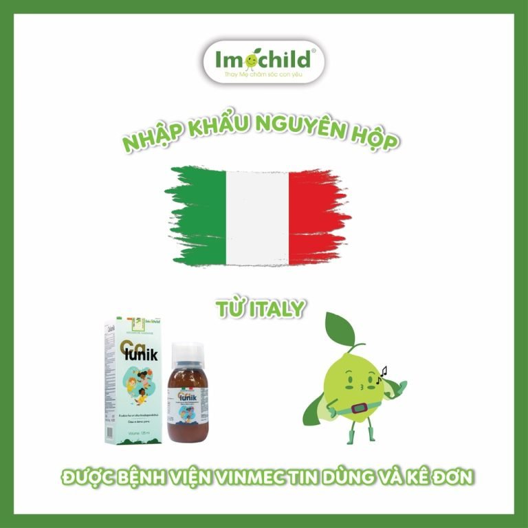 IMOCHILD CALUNIK – Bổ sung Canxi, Vitamin D3K2, Photpho giúp tăng chiều cao cho bé