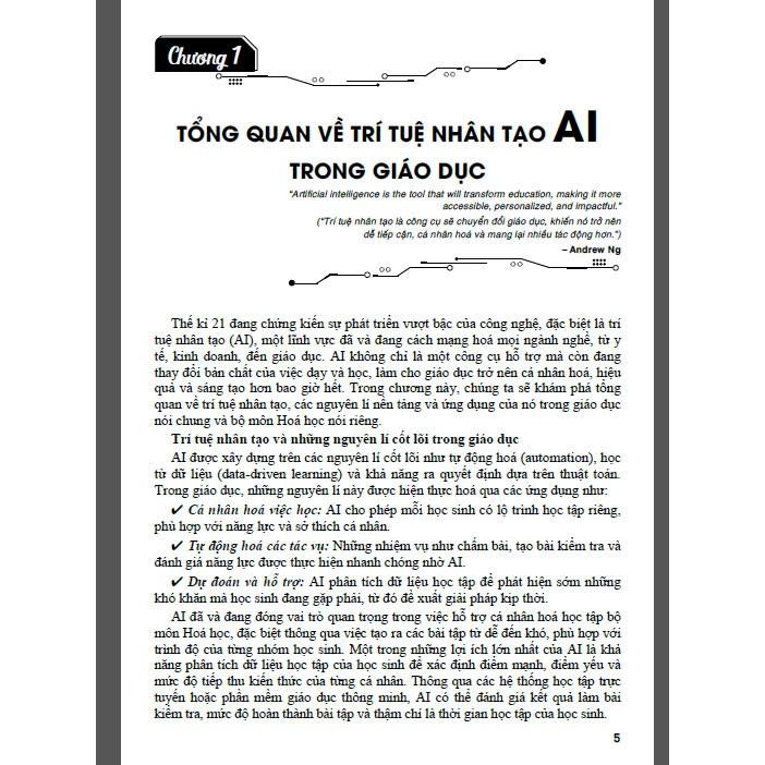 Sách - Ứng dụng trí tuệ nhân tạo (ai) trong dạy và học môn hoá học (dành cho giáo viên và học sinh) - HA